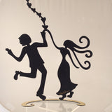 Happy Wedding - Hand Painted Steel Sculpture