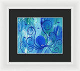 Octopus Swimming - Framed Print